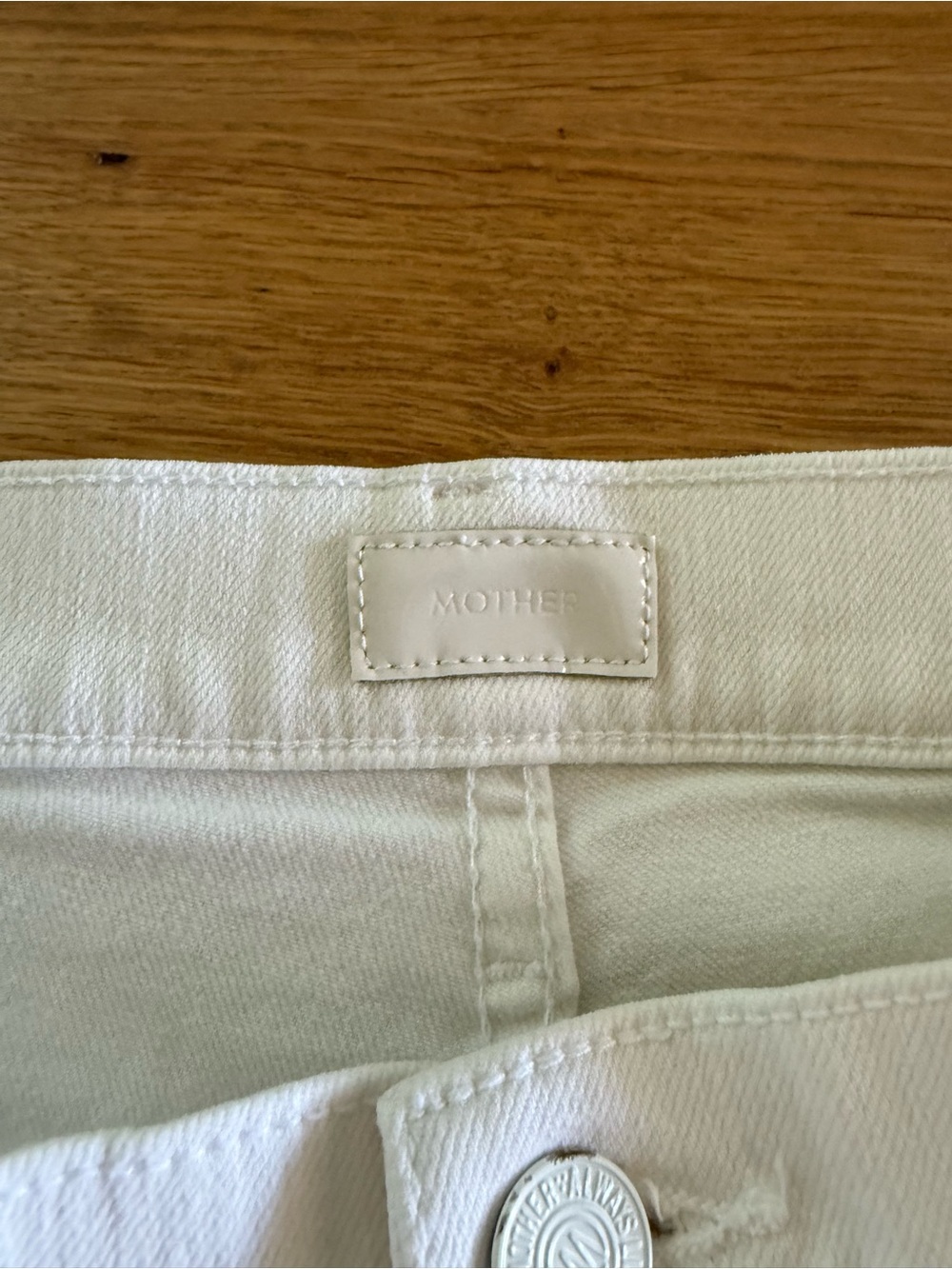 MOTHER High-Rise White Flare Jeans - Picture 6 of 8